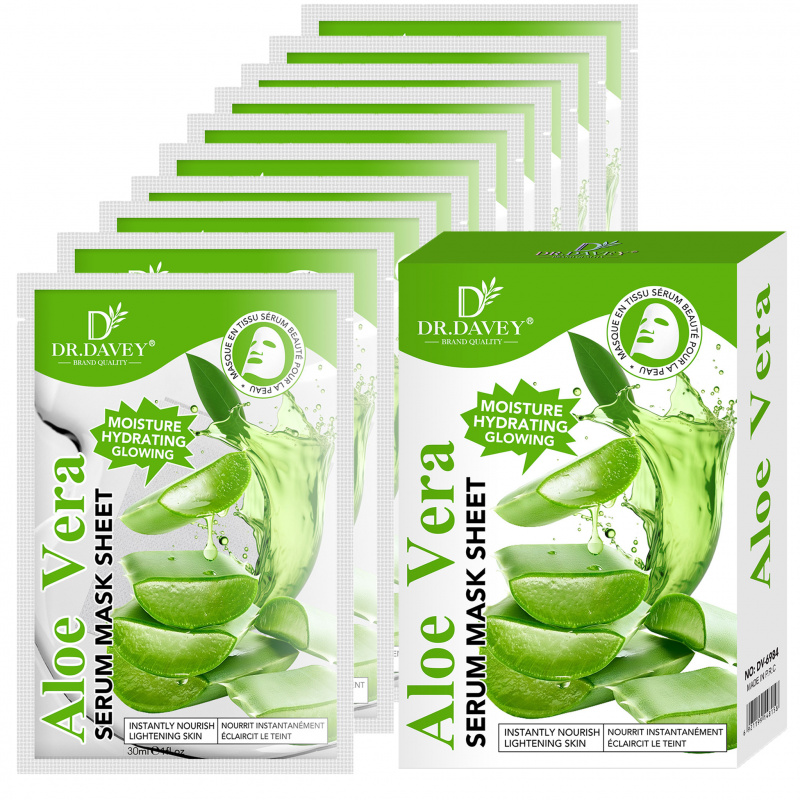 Face Mask Storage Box - Aloe Vera Serumlu Yüz Maskesi Yüz