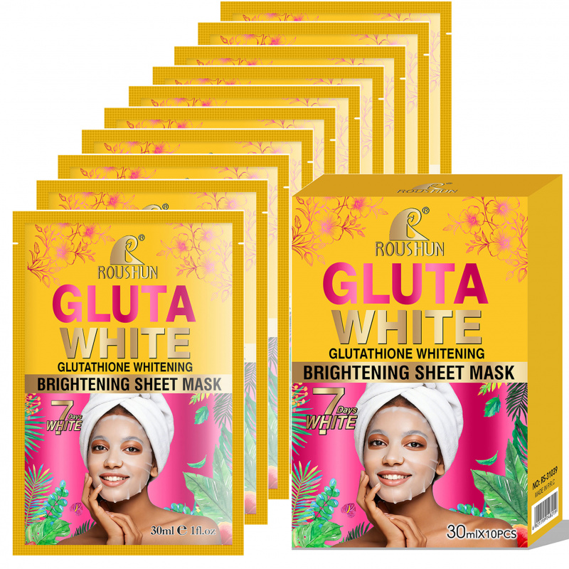 Face Mask Storage Box - Gluta Beyaz Yüz Maskesi Yüz Bakımı