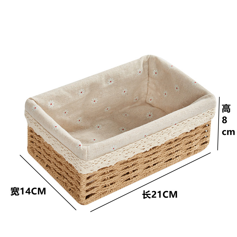 Face Mask Storage Box - Japon Rattan Örgülü Saklama Sepeti, Atıştırmalıklar,