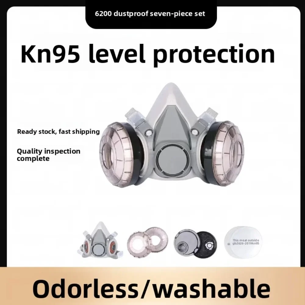 Respirator Half Face - 6200 Yarım Yüz Solunum Cihazı, Boyama,