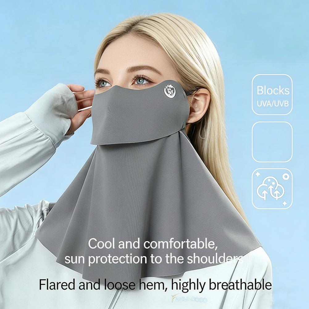 Sports Mask Breathable - UPF50+ Soğutucu Güneş Koruyucu Yüz Boyun